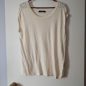 MAX MARA WEEKEND Cream Fine Knit Wool Sweater L